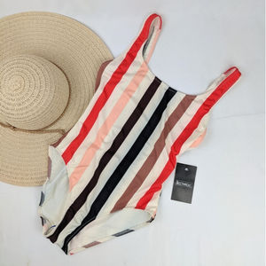 NEW Solid & Striped The Anne Marie One Piece S White Black